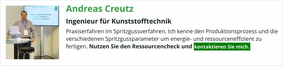 Ressourcencheck in der Kunststofftechnik